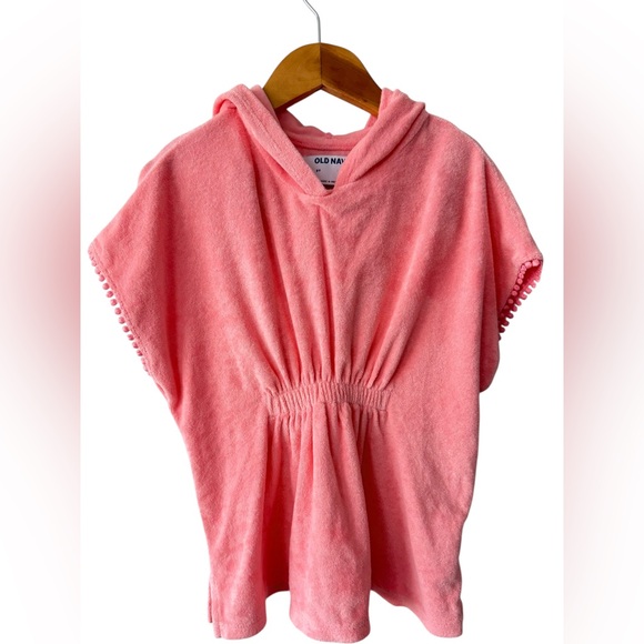 Old Navy Other - Old Navy Coral Pink Hooded Terry Cover-Up